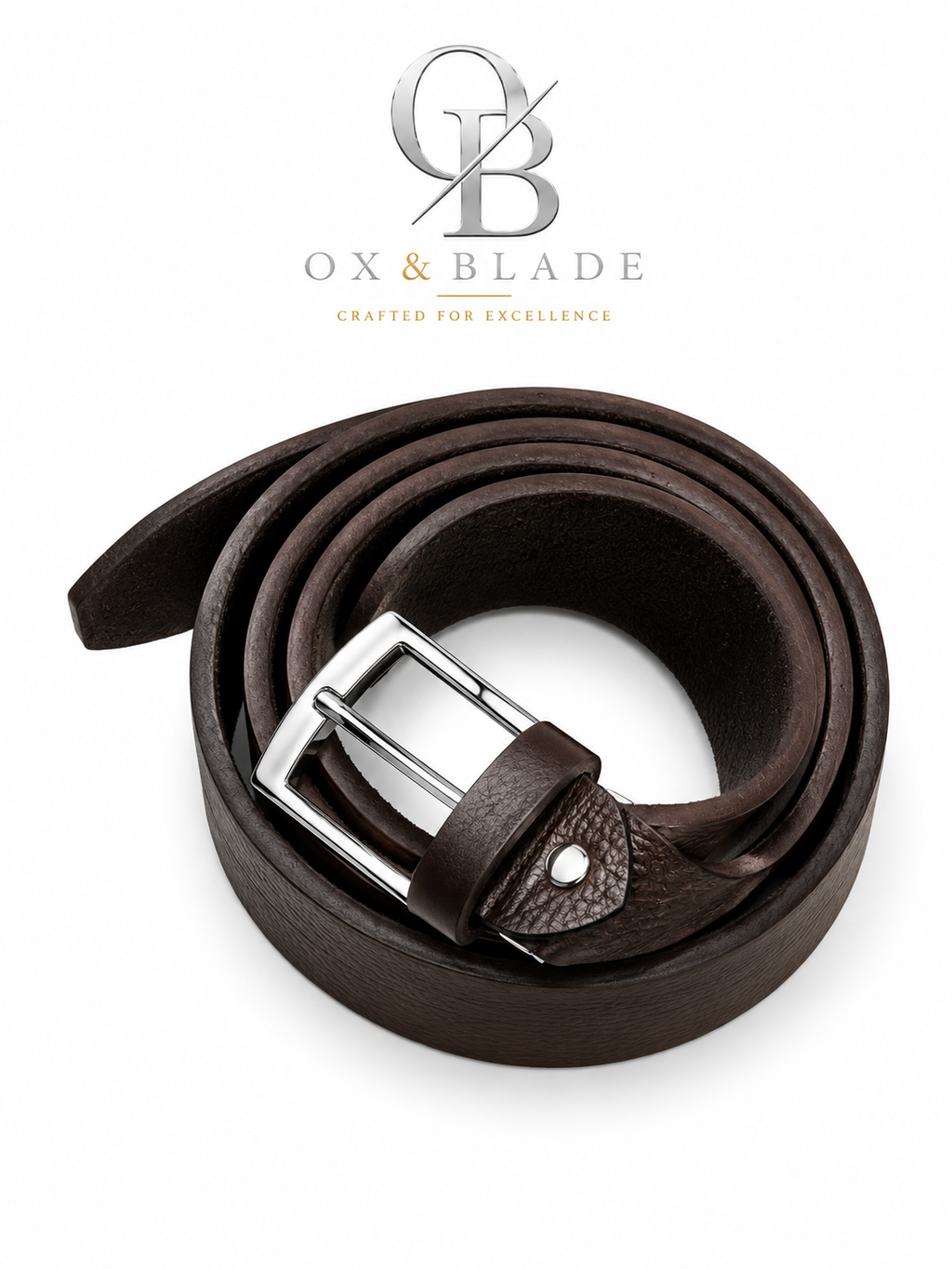 Ox & Blade Premium Leather Belt – Durable Everyday Fashion Belt