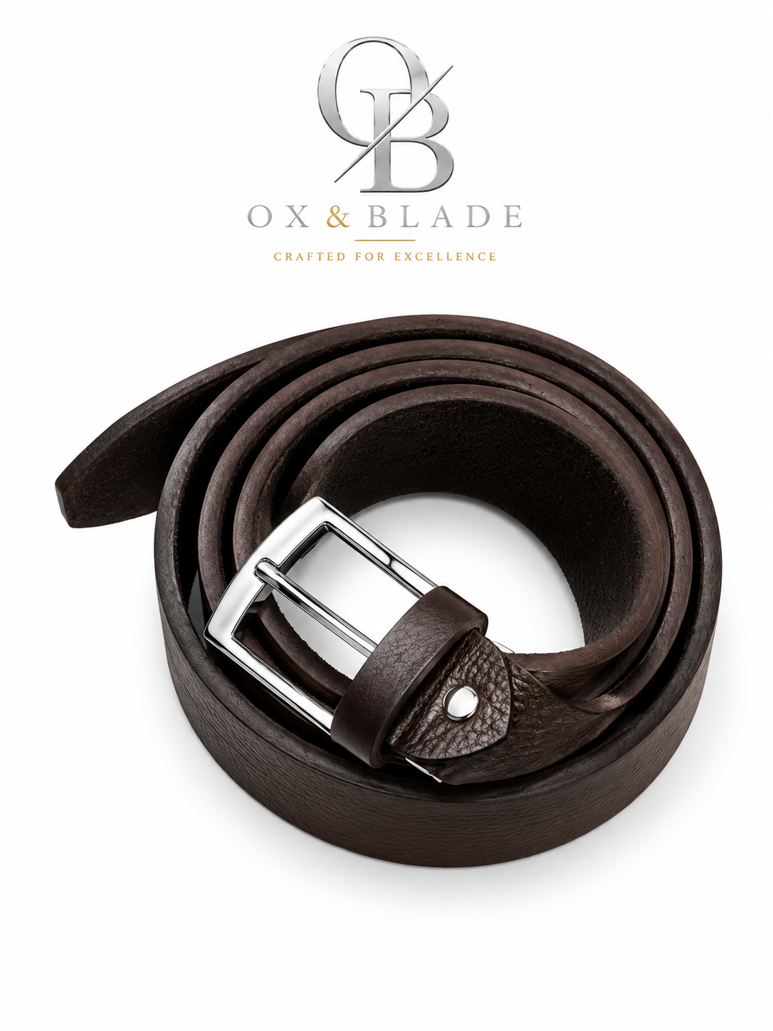 Ox & Blade Premium Leather Belt – Durable Everyday Fashion Belt
