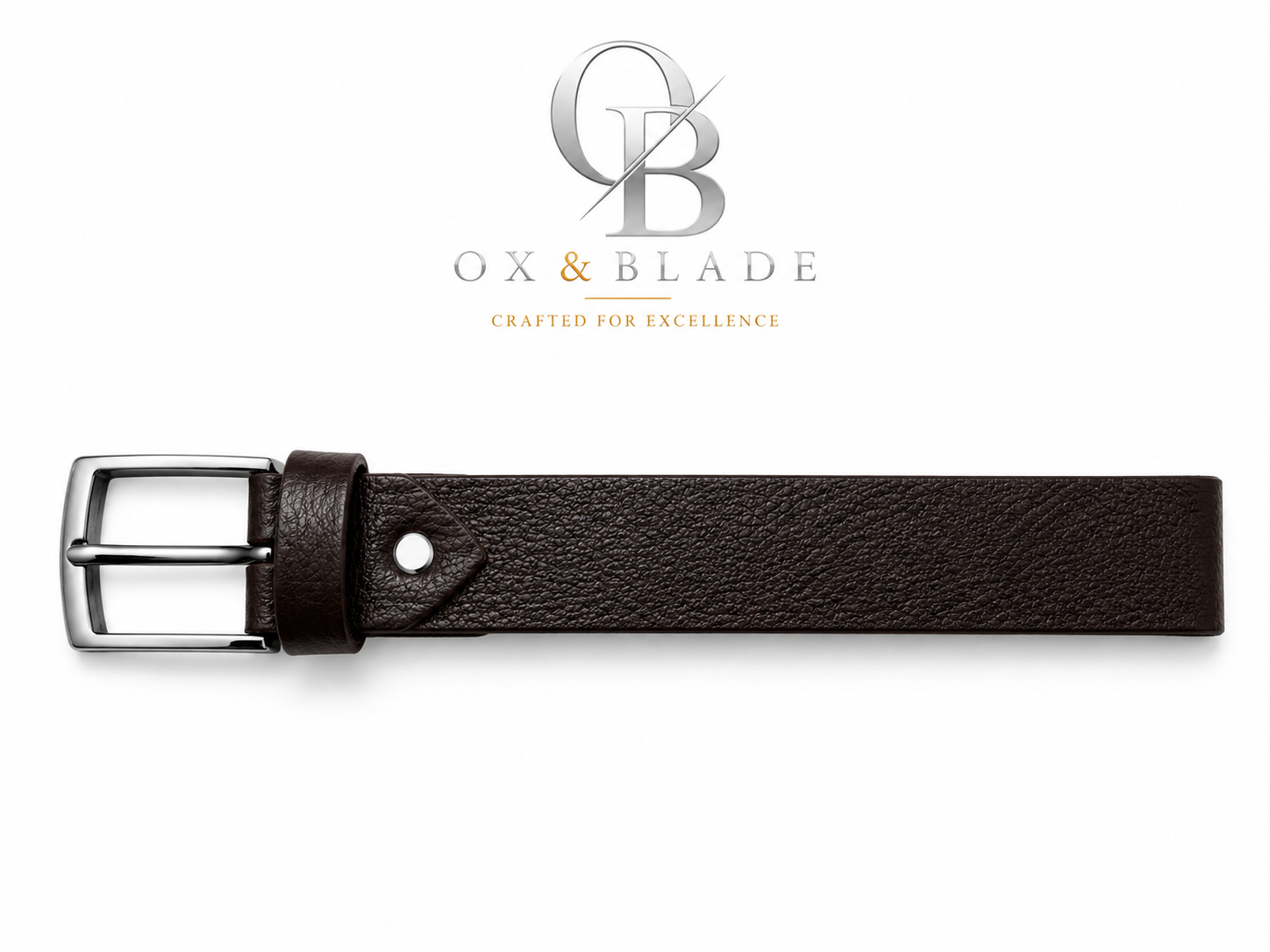 Ox & Blade Premium Leather Belt – Durable Everyday Fashion Belt