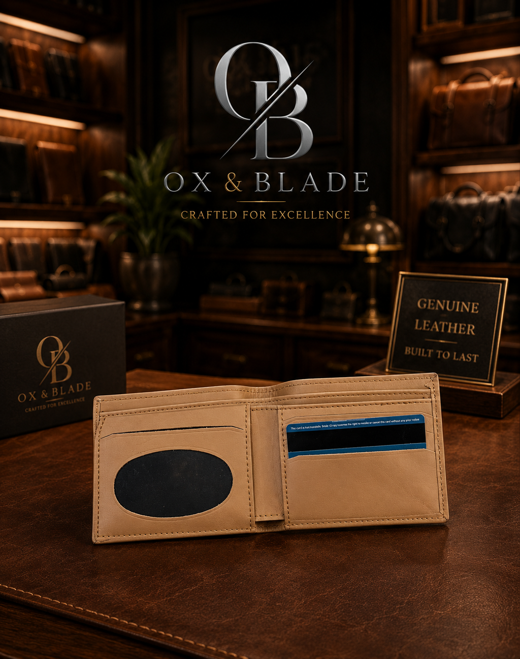 Brown Leather Wallet for Men in Pakistan | OX & BLADE