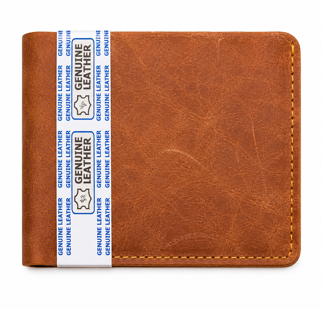 Crazy Horse Premium Leather Wallet with coin pocket for Men – Genuine Cow Leather Bifold Wallet