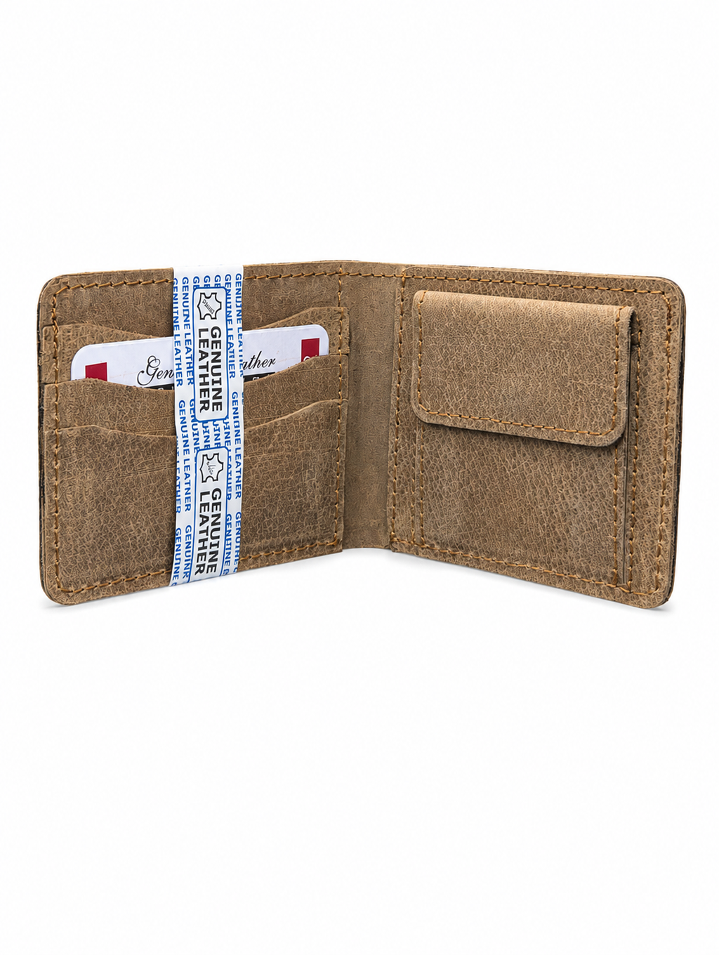 Crazy Horse Premium Leather Wallet with coin pocket for Men – Genuine Cow Leather Bifold Wallet