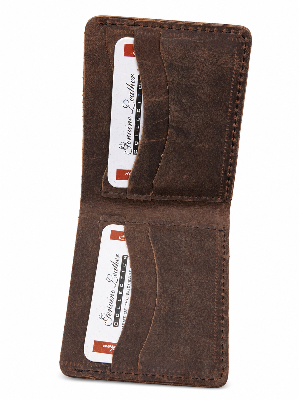 Crazy Horse Premium Leather Slim Wallet for Men – Genuine Cow Leather Bifold Wallet