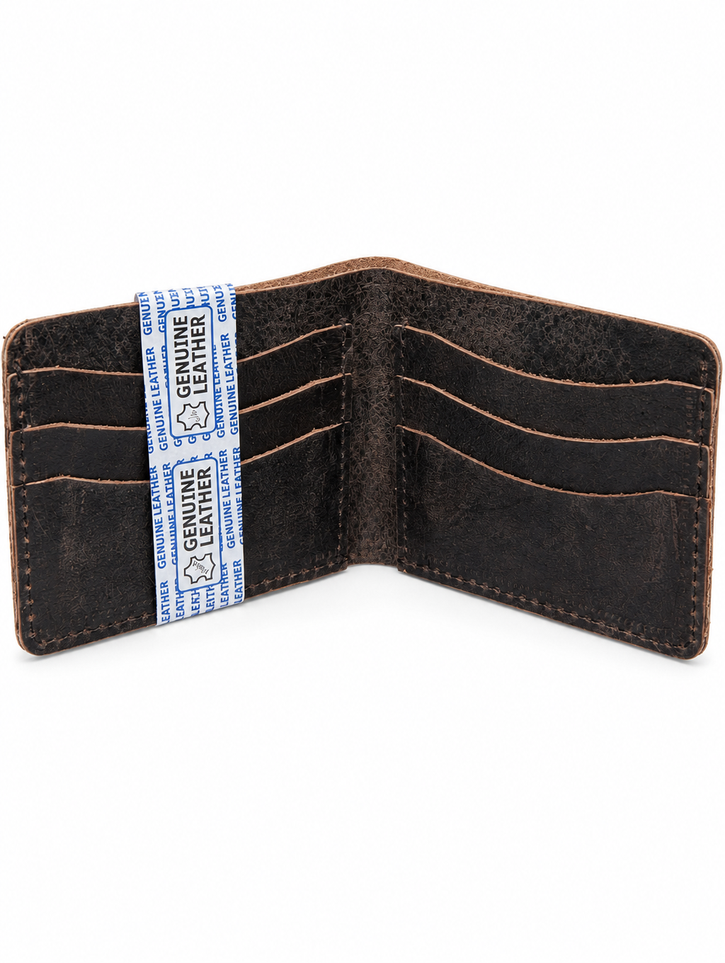 Crazy Horse Premium Leather Slim Wallet for Men – Genuine Cow Leather Bifold Wallet