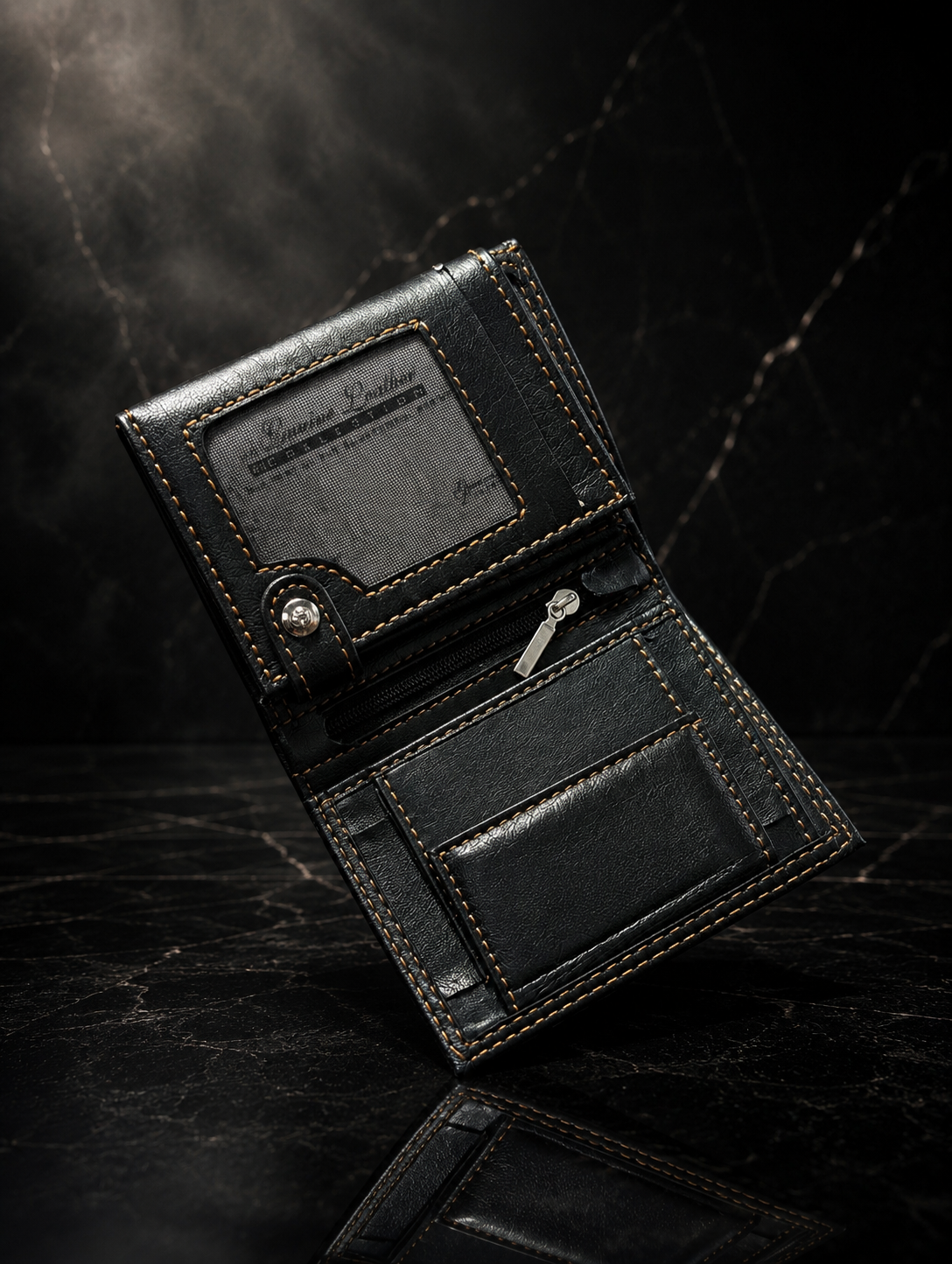 Premium Sheep Leather Bifold Wallet for Men – Luxury Soft Leather Wallet with Card Holder & Coin Pocket | Brown