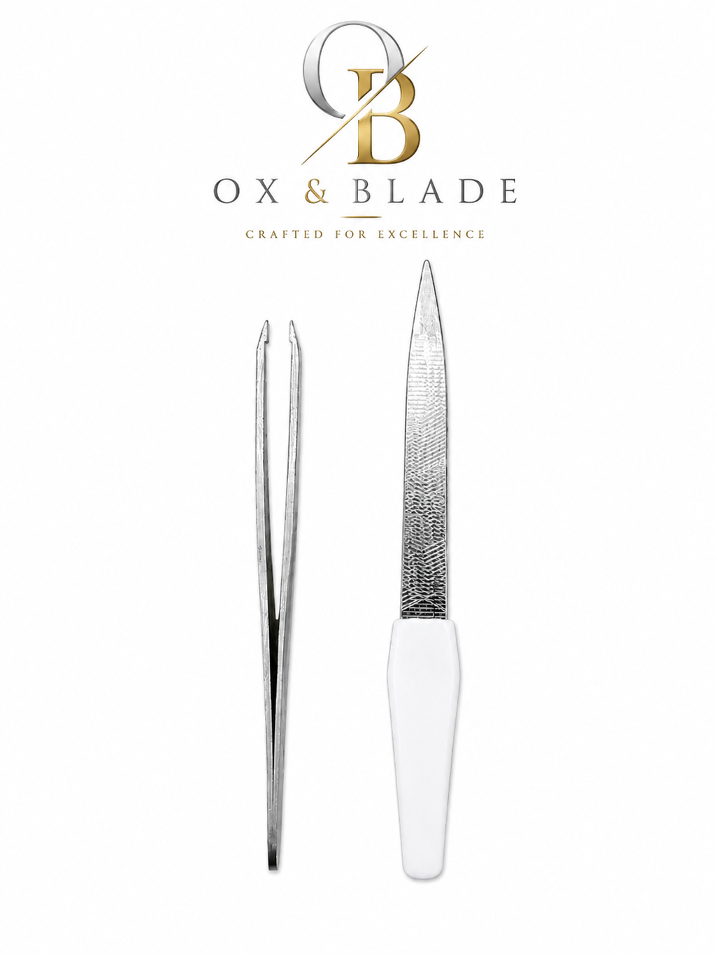 Ox & Blade Premium 10-in-1 Manicure & Pedicure Kit – Professional Nail Care Set with Luxury Travel Pouch